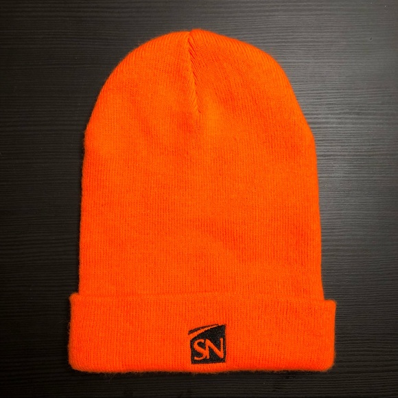 Port and Company Accessories - Orange Beanie Cuff Plain Knit Ski Skull  Winter Warm Slouchy Men Women Unisex